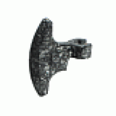 Part 53705 Speckle Black-Silver Minifig, Weapon Axe Head, Clip-on (Viking) 